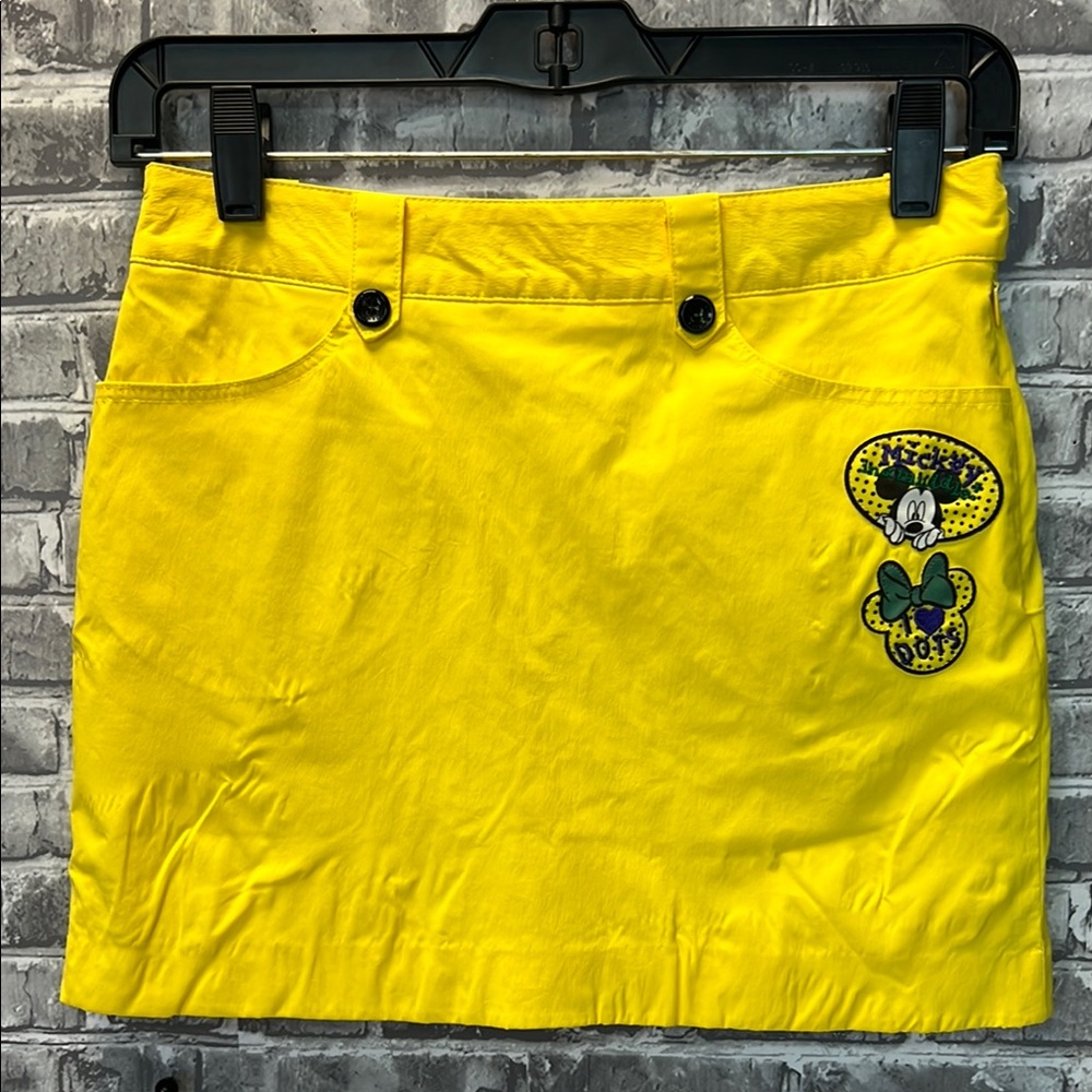 Yellow Disney Skorts with Character Patch